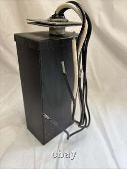 GE General Electric Oil Filled Capacitor Pyranol Protective Original Vintage