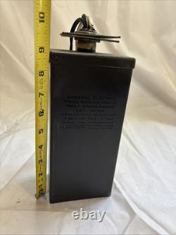 GE General Electric Oil Filled Capacitor Pyranol Protective Original Vintage