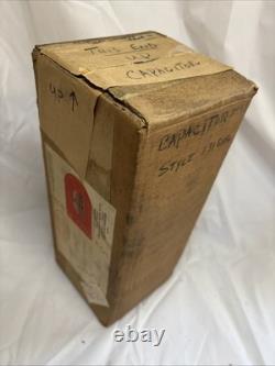 GE General Electric Oil Filled Capacitor Pyranol Protective Original Vintage