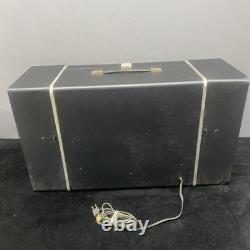 GE General Electric Trimline 500 Stereo Portable Record Player Working READ