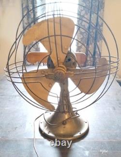 GE General Electric Vintage Fan 14 3 Fan Blades Metal Works READ DESC