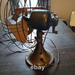 GE General Electric Vintage Fan 14 3 Fan Blades Metal Works READ DESC