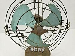 GE General Electric Vortaflex Vintage Desk Fan 3 Blades 272917-1 WORKING