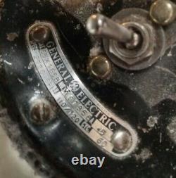 GE General Electric fan 9 antique vintage RUNS! Ready for restoration
