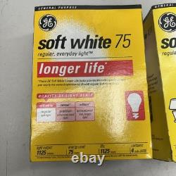 GE SOFT WHITE 60W Long Life A19 Vintage Standard Bulb (4 PACK) GENERAL ELECTRIC