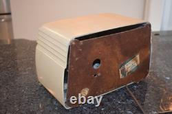 GE Tube Radio 201 Bakelite White Gold AM Vintage General Electric Working