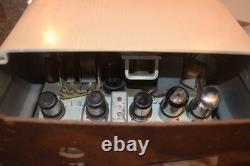 GE Tube Radio 201 Bakelite White Gold AM Vintage General Electric Working