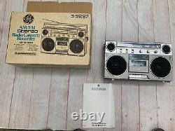 GE Vintage 1984 AM/FM Stereo Radio Cassete Recorder No. 3-5257 Original Box VGUC