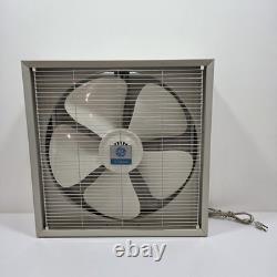 GE Vintage Metal Box Fan General Electric 3 Speed 5 Blade