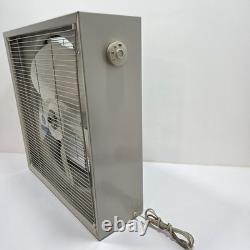 GE Vintage Metal Box Fan General Electric 3 Speed 5 Blade