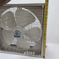 GE Vintage Metal Box Fan General Electric 3 Speed 5 Blade