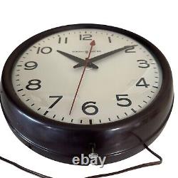 GENERAL ELECTRIC Vintage School/Shop Wall Clock Model 2912