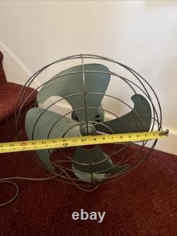 Ge General Electric Oscilating Fan Teal Blue Fan 3 Spd Fm16v23 16? Video