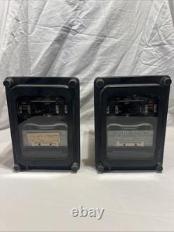 General Electric 121AC51B4A Time Overcurrent Relay Pair Vintage Industrial GE