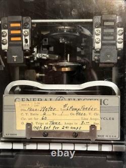 General Electric 121AC51B4A Time Overcurrent Relay Pair Vintage Industrial GE