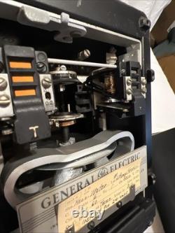 General Electric 121AC51B4A Time Overcurrent Relay Pair Vintage Industrial GE