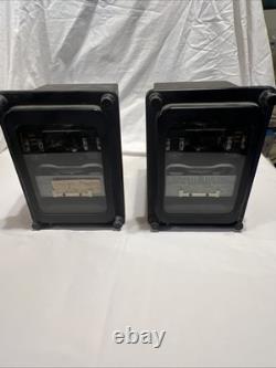 General Electric 121AC51B4A Time Overcurrent Relay Pair Vintage Industrial GE