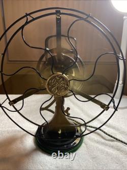 General Electric 1920's Table Oscillating Fan 13inch Works Parts Only