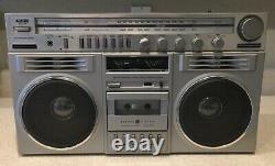 General Electric 3-5259A MLS3 Vintage Stereo Boombox AM/FM CASSETTE with meters