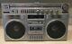 General Electric 3-5259a Mls3 Vintage Stereo Boombox Am/fm Cassette With Meters