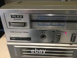 General Electric 3-5259A MLS3 Vintage Stereo Boombox AM/FM CASSETTE with meters