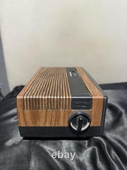 General Electric 7-4305F Clock Radio Walnut AM/FM Alarm Vintage TESTED WORKING