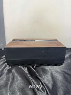 General Electric 7-4305F Clock Radio Walnut AM/FM Alarm Vintage TESTED WORKING