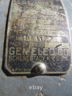 General Electric AC Motor Model 26136 1/4 HP Vintage Working SEE VIDEO