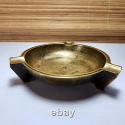 General Electric Bronze Ashtray Vintage GE Art Deco Heavy 1.25 lb 1930s-50