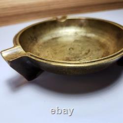 General Electric Bronze Ashtray Vintage GE Art Deco Heavy 1.25 lb 1930s-50