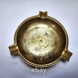 General Electric Bronze Ashtray Vintage GE Art Deco Heavy 1.25 lb 1930s-50
