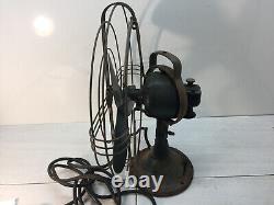 General Electric GE 16 Aluninum 4-Blade 3-Speed Fan Cage Fan Vintage Antique