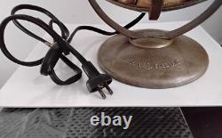 General Electric GE Copper Toned 11 Tabletop Sun Disc Heater Vintage Works
