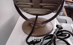 General Electric GE Copper Toned 11 Tabletop Sun Disc Heater Vintage Works