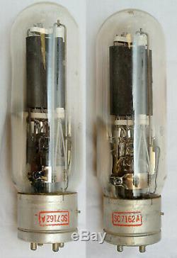 General Electric JAN-CG-211 VT-4-C Triode Tube PAIR Vintage C