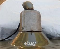 General Electric Light Fixture Service Station Vintage Fluted Pleated Shade