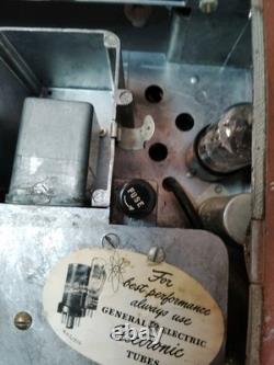 General Electric Metal Am Radio Battery Charger Built In, 1946 47 Vintage Usa