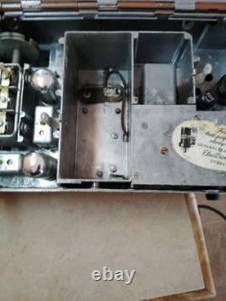 General Electric Metal Am Radio Battery Charger Built In, 1946 47 Vintage Usa