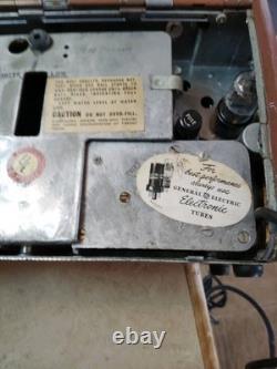 General Electric Metal Am Radio Battery Charger Built In, 1946 47 Vintage Usa