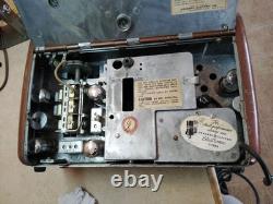 General Electric Metal Am Radio Battery Charger Built In, 1946 47 Vintage Usa