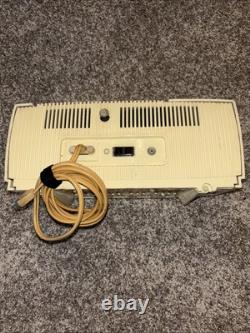 General Electric Model C-430A Tube Radio Clock AM GE Vintage MCM White WORKS