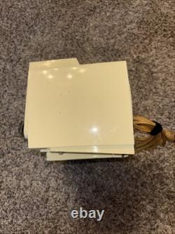 General Electric Model C-430A Tube Radio Clock AM GE Vintage MCM White WORKS