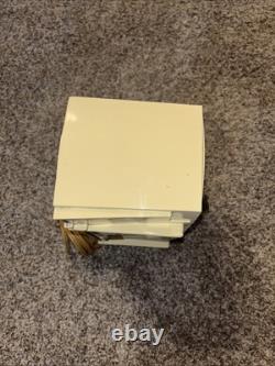 General Electric Model C-430A Tube Radio Clock AM GE Vintage MCM White WORKS