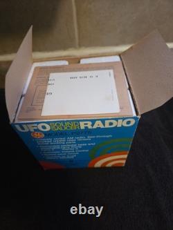 General Electric P2775A AM Transistor Radio UFO Sound Saucer Atomic with Box
