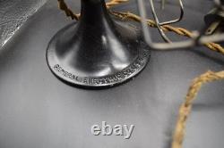 General Electric Series-F 6 Vintage Black 4-Brass Blade Desk Fan 110V
