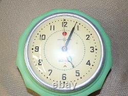 General Electric / Telechron Hostess Wall Clock Ab454 Runs & Keeps Time