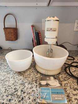 General Electric Triple Whip 3 Beater Electric Kitchen Stand Mixer with 2 Bowls