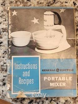 General Electric Triple Whip 3 Beater Electric Kitchen Stand Mixer with 2 Bowls
