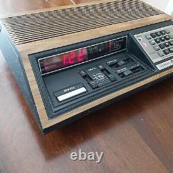 General Electric Vintage AM/FM Clock Radio Model 4880 Rare Working Unit