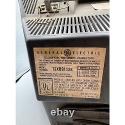 General Electric Vintage Portable TV Wood Grain CRT Model 12XB9112R Retro 1970s